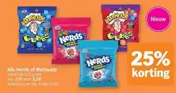Albert Heijn Alle Nerds of Warheads aanbieding