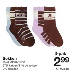 Zeeman Sokken aanbieding
