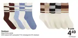 Zeeman Sokken aanbieding
