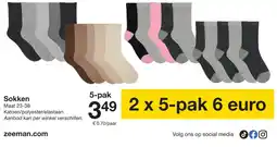 Zeeman Sokken aanbieding
