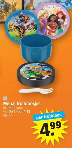 Albert Heijn Mepal fruitdoosjes aanbieding