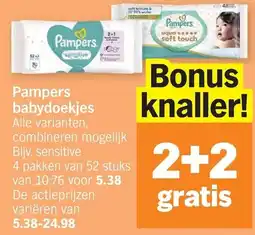 Albert Heijn Pampers babydoekjes aanbieding