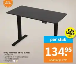 Albert Heijn Brixy elektrisch zit-sta bureau aanbieding