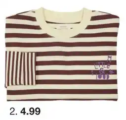 Zeeman T-shirt lange mouw aanbieding