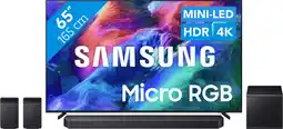 Coolblue Samsung Micro RGB 65 R95H (2026) + Samsung HW-Q930H (2026) aanbieding