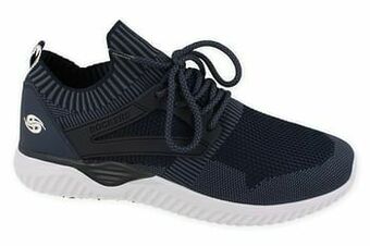 Berca Shoes Dockers Sneaker Laag Heren Sneakersock Easy Fit - Blauw aanbieding