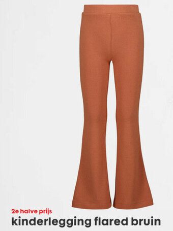 HEMA Kinderlegging flared bruin aanbieding