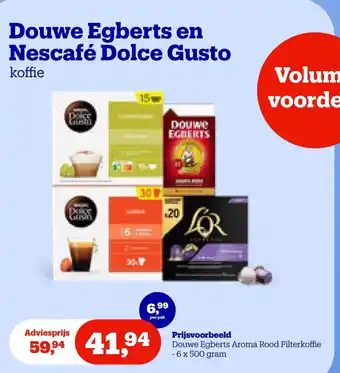Douwe Egberts en Nescafé Dolce Gusto koffie