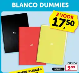 Boekenvoordeel BLANCO DUMMIES A4 aanbieding