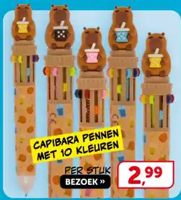 Boekenvoordeel Capibara pennen aanbieding
