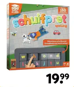 Intertoys schuifpret spelling aanbieding