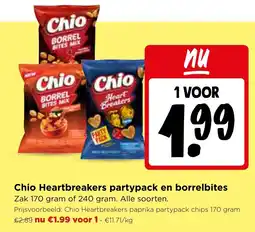 Jumbo Chio Heartbreakers partypack en borrelbites aanbieding