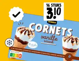 Jumbo Cornets vanille smaak aanbieding