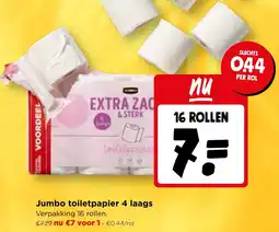 Jumbo Jumbo toiletpapier 4 laags aanbieding