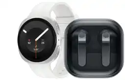 Coolblue Samsung Galaxy Watch 9 5G Wit 40mm + Samsung Galaxy Buds4 Zwart aanbieding