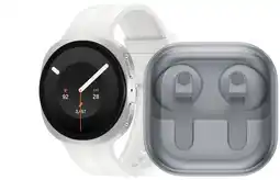 Coolblue Samsung Galaxy Watch 9 5G Wit 40mm + Samsung Galaxy Buds4 Wit aanbieding
