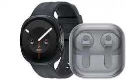 Coolblue Samsung Galaxy Watch 9 5G Zwart 44mm + Samsung Galaxy Buds4 Wit aanbieding