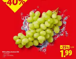 Lidl Witte pitloze druiven XXL aanbieding