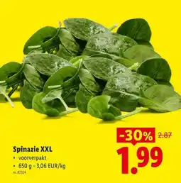 Lidl Spinazie XXL aanbieding