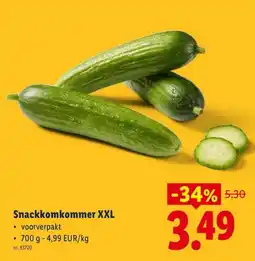 Lidl Snackkomkommer XXL aanbieding