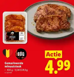 Lidl Gemarineerde minuutsteak aanbieding