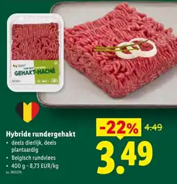 Lidl Hybride rundergehakt aanbieding