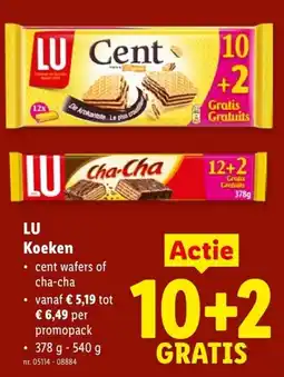 Lidl LU Koeken aanbieding