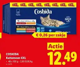 Lidl COSHIDA Kattenvoer XXL aanbieding