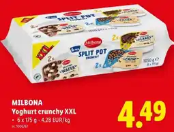 Lidl MILBONA Yoghurt crunchy XXL aanbieding