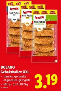 Lidl Dulano gehaktballen xxl aanbieding