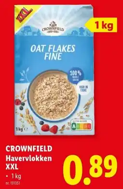Lidl Crownfield havervlokken xxl aanbieding