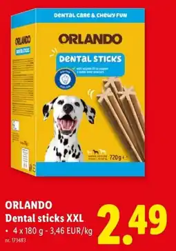 Lidl ORLANDO Dental sticks XXL aanbieding