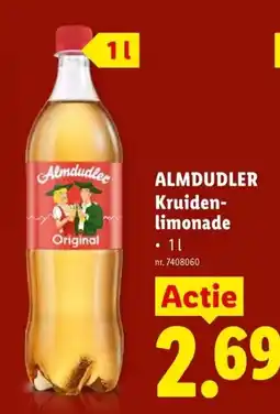 Lidl Almdudler kruiden-limonade aanbieding
