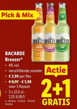 Lidl Bacardi Breezer aanbieding