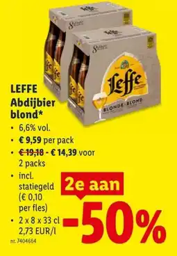 Lidl Leffe abdijbier blond aanbieding