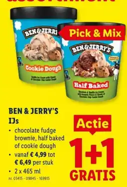 Lidl Ben & jerry's ijs aanbieding