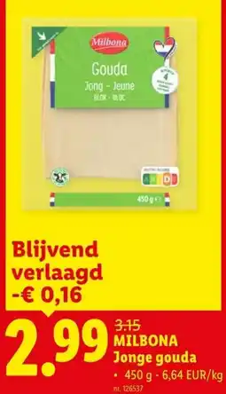 Lidl Jonge gouda aanbieding