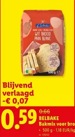 Lidl Belbake bakmix voor brood aanbieding