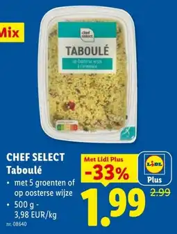 Lidl Chef select taboulé aanbieding