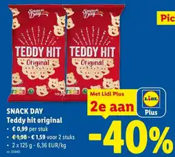 Lidl Snack day teddy hit original aanbieding