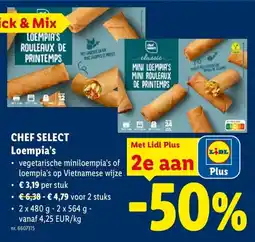 Lidl Chef select loempia's aanbieding