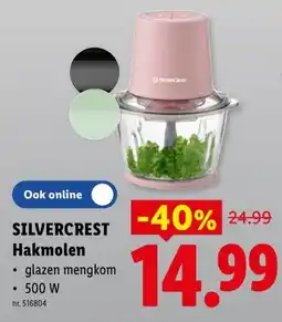 Lidl Silvercrest hakmolen aanbieding