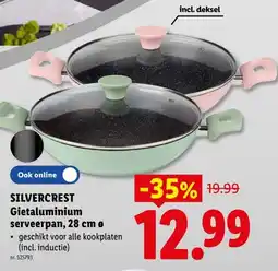 Lidl Silvercrest gietaluminium serveerpan aanbieding
