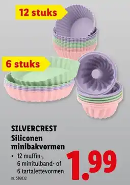 Lidl Silvercrest siliconen minibakvormen aanbieding