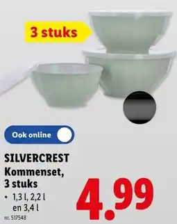 Lidl Silvercrest kommenset aanbieding