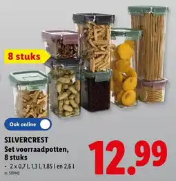 Lidl Silvercrest set voorraadpotten aanbieding