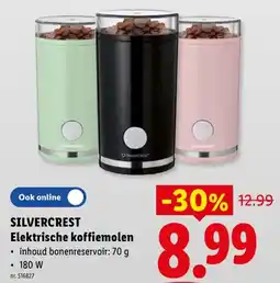Lidl elektrische koffiemolen aanbieding