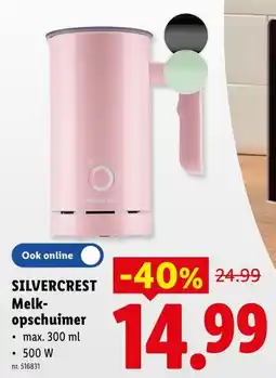 Lidl silvercrest melk-opschuimer aanbieding