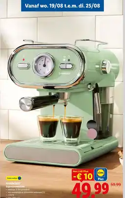 Lidl Silvercrest espressomachine aanbieding