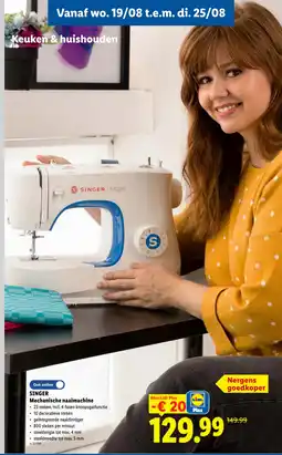 Lidl Singer mechanische naaimachine aanbieding
